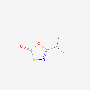 molecular formula C5H7NO2S B2928269 5-(propan-2-yl)-2H-1,3,4-oxathiazol-2-one CAS No. 116146-20-4