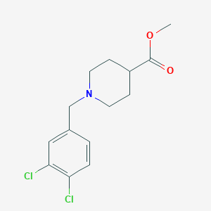 molecular formula C14H17Cl2NO2 B2928310 Methyl 1-(3,4-dichlorobenzyl)-4-piperidinecarboxylate CAS No. 383146-92-7