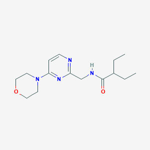 molecular formula C15H24N4O2 B2928315 2-乙基-N-((4-吗啉嘧啶-2-基)甲基)丁酰胺 CAS No. 1797977-67-3