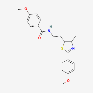 4-methoxy-N-{2-[2-(4-methoxyphenyl)-4-methyl-1,3-thiazol-5-yl]ethyl}benzamide