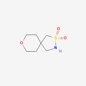 molecular formula C7H13NO3S B2928324 8-氧杂-2-硫杂-3-氮杂螺[4.5]癸烷 2,2-二氧化物 CAS No. 2344685-75-0