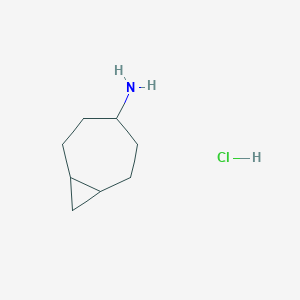 molecular formula C8H16ClN B2928439 Bicyclo[5.1.0]octan-4-amine hydrochloride CAS No. 2138043-63-5