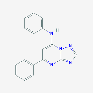 molecular formula C17H13N5 B292850 N-phenyl-N-(5-phenyl[1,2,4]triazolo[1,5-a]pyrimidin-7-yl)amine 