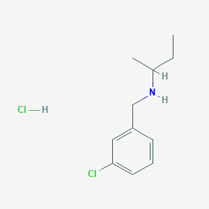 molecular formula C11H17Cl2N B2928514 N-(3-Chlorobenzyl)-2-butanamine hydrochloride CAS No. 1049773-98-9