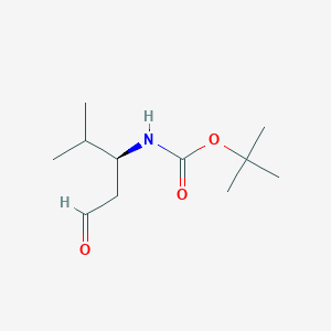 molecular formula C11H21NO3 B2928591 Tert-butyl N-[(3S)-4-methyl-1-oxopentan-3-YL]carbamate CAS No. 280758-01-2