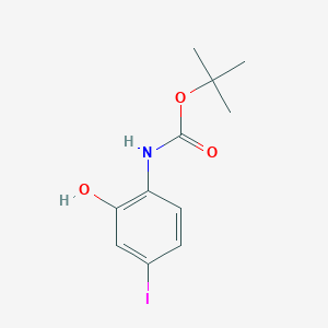 molecular formula C11H14INO3 B2928640 tert-butyl N-(2-hydroxy-4-iodophenyl)carbamate CAS No. 876346-93-9