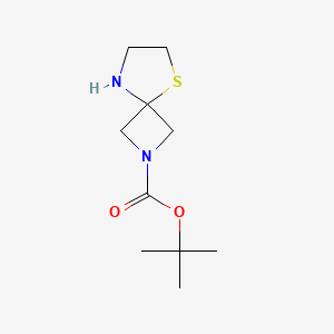 molecular formula C10H18N2O2S B2928658 Tert-butyl 5-thia-2,8-diazaspiro[3.4]octane-2-carboxylate CAS No. 1501781-14-1