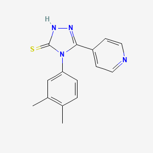 4-(3,4-dimethylphenyl)-5-(pyridin-4-yl)-4H-1,2,4-triazole-3-thiol