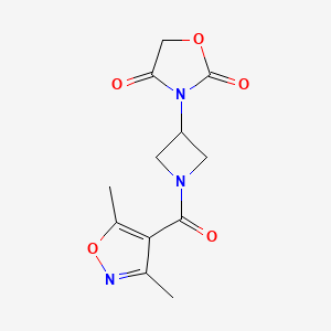 3-(1-(3,5-Dimethylisoxazole-4-carbonyl)azetidin-3-yl)oxazolidine-2,4-dione