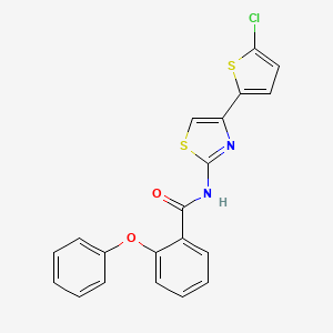 N-[4-(5-chlorothiophen-2-yl)-1,3-thiazol-2-yl]-2-phenoxybenzamide