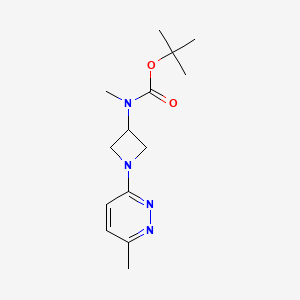 molecular formula C14H22N4O2 B2928699 Tert-butyl N-methyl-N-[1-(6-methylpyridazin-3-yl)azetidin-3-yl]carbamate CAS No. 2415631-45-5