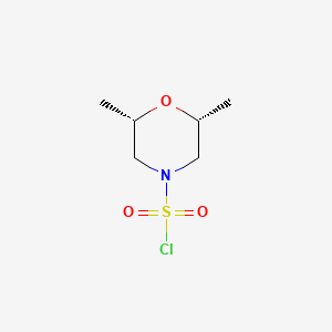 molecular formula C6H12ClNO3S B2928823 cis-2,6-Dimethylmorpholine-4-sulfonyl chloride CAS No. 727989-87-9