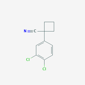 molecular formula C11H9Cl2N B2928853 1-(3,4-Dichlorophenyl)cyclobutanecarbonitrile CAS No. 84467-19-6