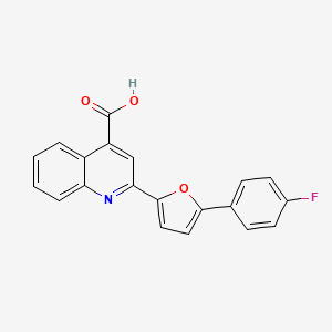 2-[5-(4-Fluorophenyl)furan-2-yl]quinoline-4-carboxylic acid