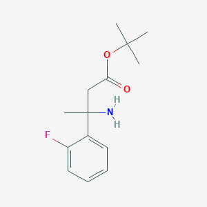 Tert-butyl 3-amino-3-(2-fluorophenyl)butanoate