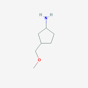 molecular formula C7H15NO B2928932 3-(Methoxymethyl)cyclopentan-1-amine CAS No. 1511628-77-5