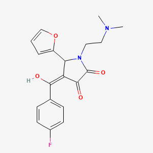 B2929012 1-(2-(dimethylamino)ethyl)-4-(4-fluorobenzoyl)-5-(furan-2-yl)-3-hydroxy-1H-pyrrol-2(5H)-one CAS No. 380880-06-8