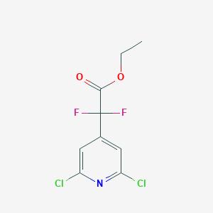 molecular formula C9H7Cl2F2NO2 B2929027 Ethyl 2-(2,6-dichloropyridin-4-yl)-2,2-difluoroacetate CAS No. 2503206-27-5