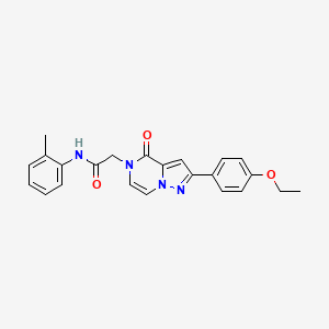 2-(2-(4-ethoxyphenyl)-4-oxopyrazolo[1,5-a]pyrazin-5(4H)-yl)-N-(o-tolyl)acetamide
