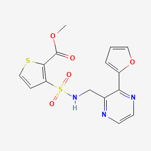 methyl 3-(N-((3-(furan-2-yl)pyrazin-2-yl)methyl)sulfamoyl)thiophene-2-carboxylate