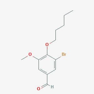 3-Bromo-5-methoxy-4-(pentyloxy)benzaldehyde