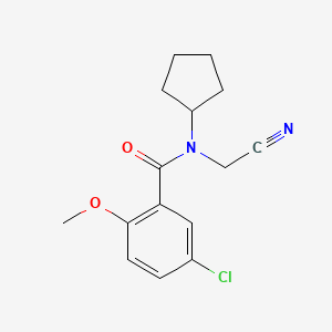 5-chloro-N-(cyanomethyl)-N-cyclopentyl-2-methoxybenzamide
