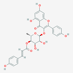 molecular formula C30H26O12 B2929143 4''-O-(4-Hydroxycinnaamoyl)afzelin CAS No. 166321-98-8