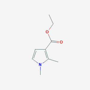 molecular formula C9H13NO2 B2929157 Ethyl 1,2-dimethyl-1H-pyrrole-3-carboxylate CAS No. 19406-11-2