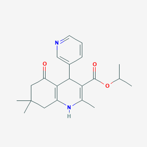 Isopropyl 2,7,7-trimethyl-5-oxo-4-(pyridin-3-yl)-1,4,5,6,7,8-hexahydroquinoline-3-carboxylate