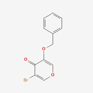 3-Bromo-5-phenylmethoxypyran-4-one