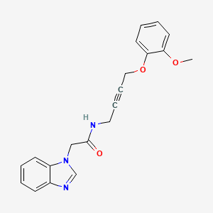 2-(1H-benzo[d]imidazol-1-yl)-N-(4-(2-methoxyphenoxy)but-2-yn-1-yl)acetamide