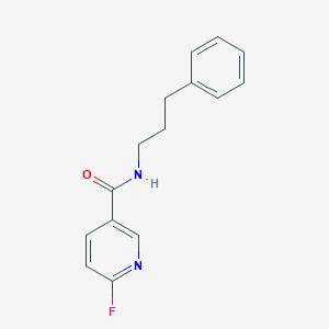 6-fluoro-N-(3-phenylpropyl)pyridine-3-carboxamide