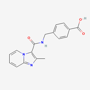 4-[({2-Methylimidazo[1,2-a]pyridin-3-yl}formamido)methyl]benzoic acid