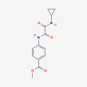 molecular formula C13H14N2O4 B2929260 methyl 4-[(cyclopropylcarbamoyl)formamido]benzoate CAS No. 922851-90-9
