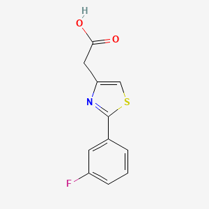 2-[2-(3-Fluorophenyl)-1,3-thiazol-4-yl]acetic acid