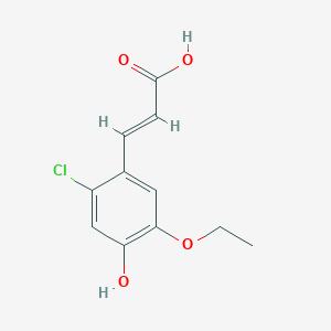 B2929286 (2E)-3-(2-chloro-5-ethoxy-4-hydroxyphenyl)prop-2-enoic acid CAS No. 937598-98-6