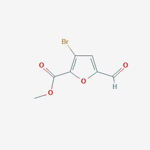 molecular formula C7H5BrO4 B2929289 Methyl 3-bromo-5-formylfuran-2-carboxylate CAS No. 2248302-68-1