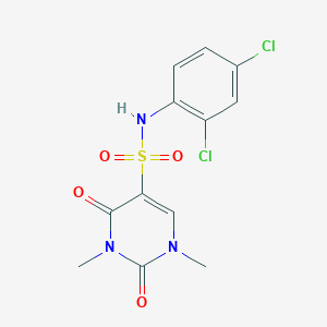 B2929373 N-(2,4-dichlorophenyl)-1,3-dimethyl-2,4-dioxopyrimidine-5-sulfonamide CAS No. 893359-88-1
