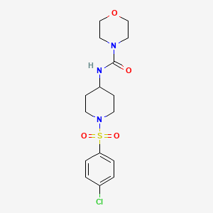 N-{1-[(4-chlorophenyl)sulfonyl]-4-piperidinyl}-4-morpholinecarboxamide