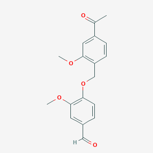 4-[(4-Acetyl-2-methoxyphenyl)methoxy]-3-methoxybenzaldehyde