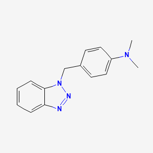 molecular formula C15H16N4 B2929422 4-(1H-1,2,3-Benzotriazol-1-ylmethyl)-N,N-dimethylaniline CAS No. 29546-14-3