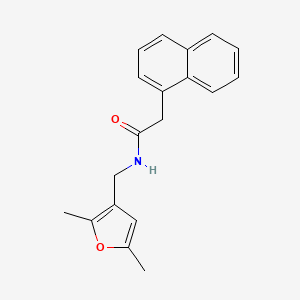 molecular formula C19H19NO2 B2929435 N-((2,5-dimethylfuran-3-yl)methyl)-2-(naphthalen-1-yl)acetamide CAS No. 1351645-16-3