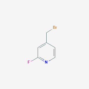 molecular formula C6H5BrFN B2929515 4-(Bromomethyl)-2-fluoropyridine CAS No. 64992-03-6