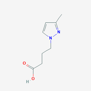 molecular formula C8H12N2O2 B2929525 4-(3-methyl-1H-pyrazol-1-yl)butanoic acid CAS No. 1006495-30-2