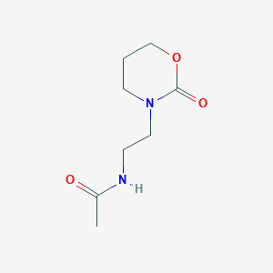 molecular formula C8H14N2O3 B2929537 N-[2-(2-Oxo-1,3-oxazinan-3-yl)ethyl]acetamide CAS No. 1798634-78-2