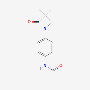 molecular formula C13H16N2O2 B2929591 N-[4-(3,3-dimethyl-2-oxoazetidin-1-yl)phenyl]acetamide CAS No. 478262-02-1
