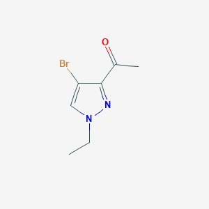 molecular formula C7H9BrN2O B2929593 1-(4-bromo-1-ethyl-1H-pyrazol-3-yl)ethanone CAS No. 925180-03-6