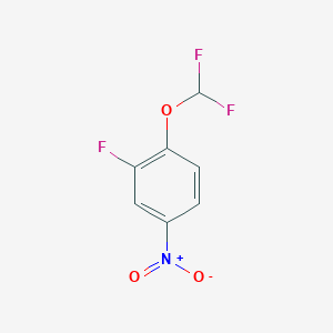 molecular formula C7H4F3NO3 B2929636 1-(Difluoromethoxy)-2-fluoro-4-nitro-benzene CAS No. 83189-99-5