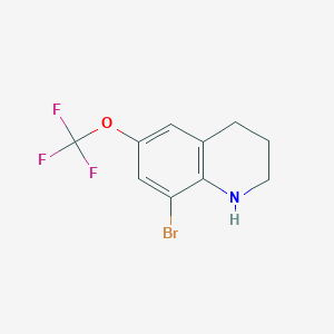 molecular formula C10H9BrF3NO B2929769 8-Bromo-6-(trifluoromethoxy)-1,2,3,4-tetrahydroquinoline CAS No. 2366994-29-6