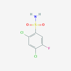 molecular formula C6H4Cl2FNO2S B2929773 2,4-Dichloro-5-fluorobenzene-1-sulfonamide CAS No. 874773-67-8